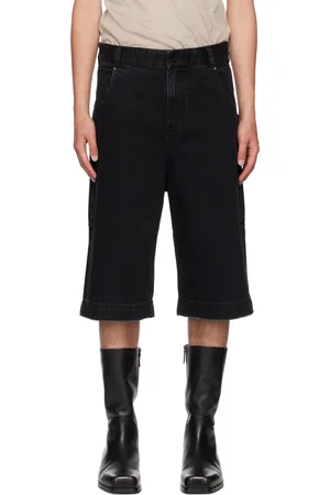 Entire Studios Short noir en denim