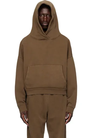 Entire Studios Pull à capuche épais brun