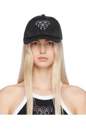 Marine Serre Casquette noire exclusive à SSENSE - Six Moons