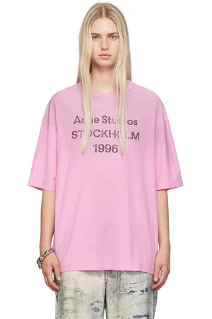 Acne Studios T-shirt à manches longues décontracté rose