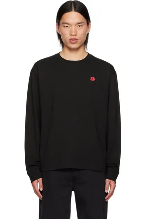 Kenzo T-shirt à manches longues noir - BOKE FLOWER