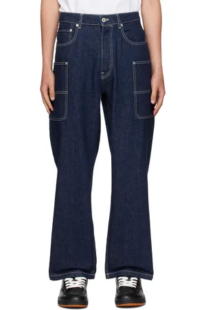 Kenzo Jean Monkey bleu à poches