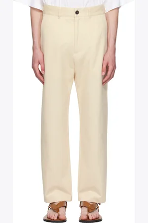 STUDIO NICHOLSON Pantalon Bill blanc cassé