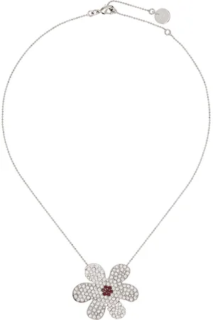 Marni Collier argenté à pendentif de marguerite