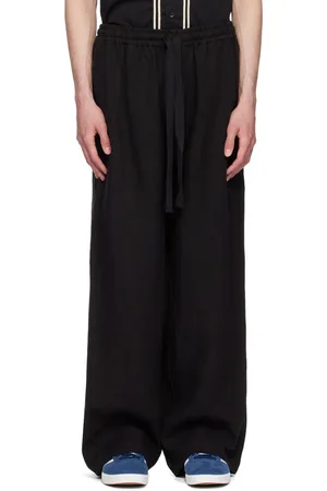 COMMAS Pantalon ample noir en lin