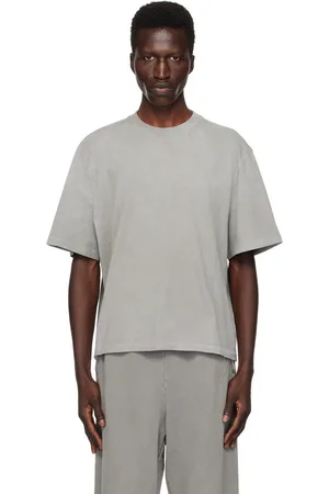 Entire Studios T-shirt gris à pinces