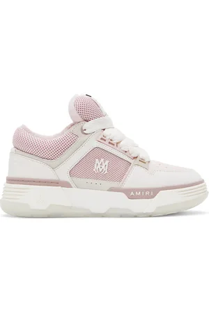 AMIRI Baskets MA-1 blanc et rose