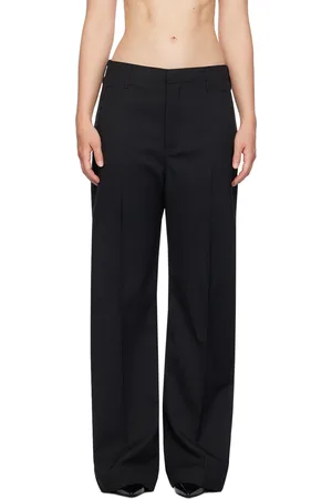 Entire Studios Pantalon droit Father noir en tissu de costume