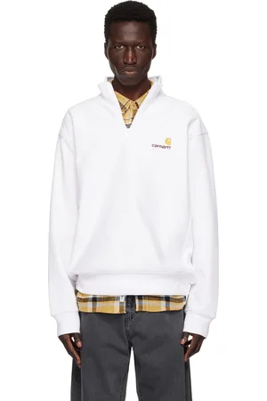 Carhartt Pull molletonné blanc à logo American Script