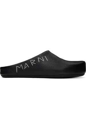 Marni Flâneurs de style sabot Fussbett noirs