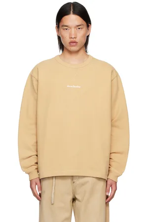 Acne Studios Pull molletonné décontracté beige