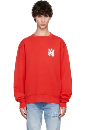 AMIRI Pull molletonné rouge à monogramme et à logo - Core
