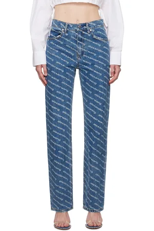 Alexander Wang Jean bleu à taille mi-haute