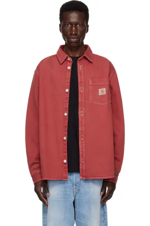 Carhartt Blouson George rouge en denim