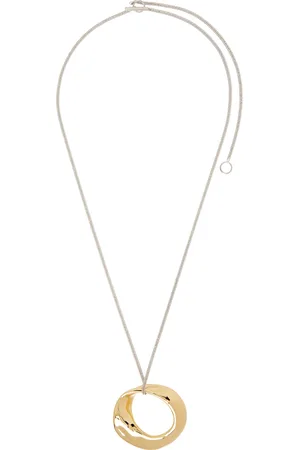 Jil Sander Collier doré à pendentif