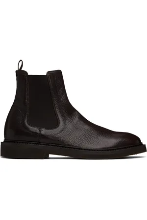 Officine creative Bottes chelsea Hopkins 204 brunes à semelle flexible