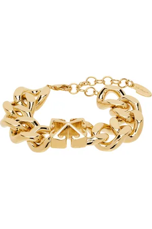 OFF-WHITE Bracelet-chainette doré à ferrure à quatre flèches
