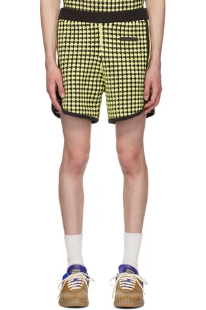 WALES BONNER Short vert et brun à écusson à logo édition adidas Originals