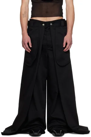 Jean Paul Gaultier Pantalon étagé noir édition Shayne Oliver