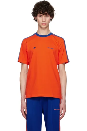 WALES BONNER T-shirt orange à logos brodés édition adidas Originals