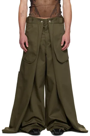 Jean Paul Gaultier Pantalon étagé kaki édition Shayne Oliver