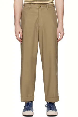 Beams Pantalon ample Ivy beige