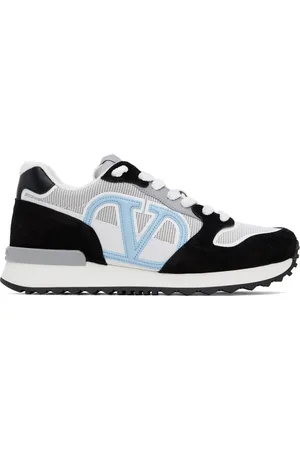 VALENTINO GARAVANI Baskets Pace blanc et noir à logos en V