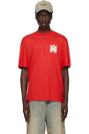 AMIRI T-shirt rouge à monogramme et à logo - Core