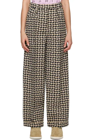 Kenzo Pantalon ajusté noir et beige
