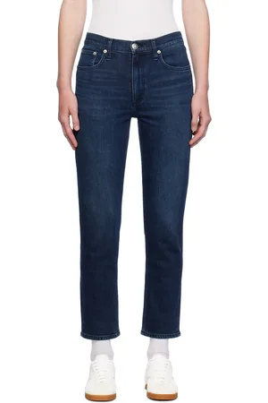 RAG&BONE Jean étroit et écourté Wren bleu