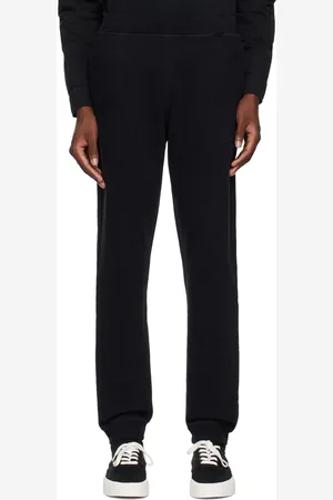 Sunspel Pantalon de survêtement noir en jersey bouclette