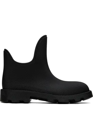 Burberry Bottes basses Marsh noires en caoutchouc