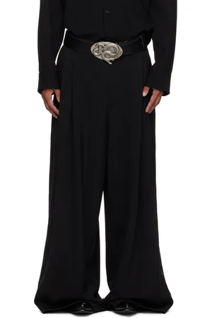 LU’U DAN Pantalon noir à plis