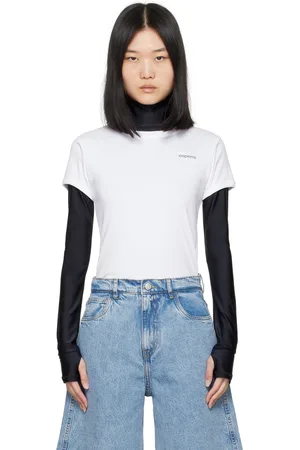 COPERNI T-shirt blanc à logo imprimé