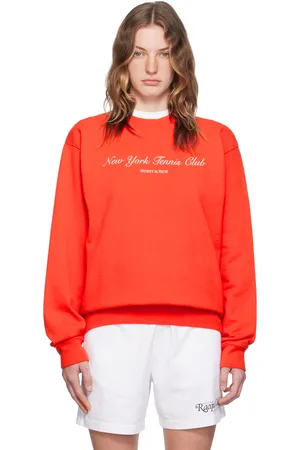 Sporty & Rich Pull molletonné rouge à logo NY Tennis Club