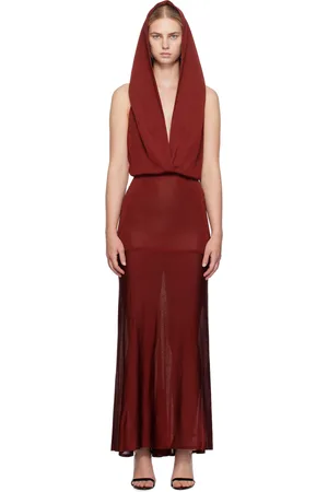 Alaïa Robe longue Déesse rouge