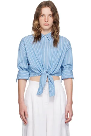 Staud Chemise Lisa bleue