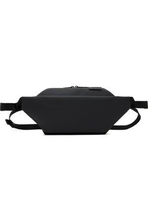 CÔTE&CIEL Petite pochette Isarau noire en canevas Obsidian