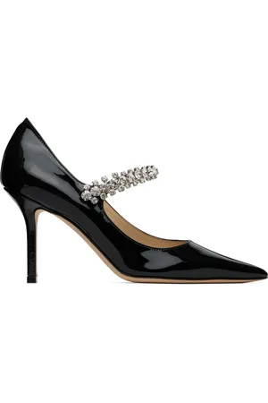 Jimmy Choo Chaussures à talon aiguille 85 noires à bride Bing