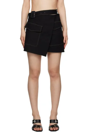Helmut Lang Minijupe portefeuille Trench noire
