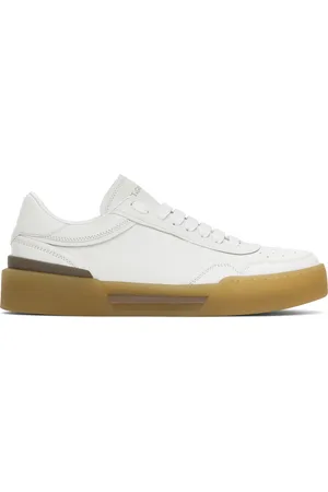 Dolce & Gabbana Baskets New Roma blanches en cuir de veau