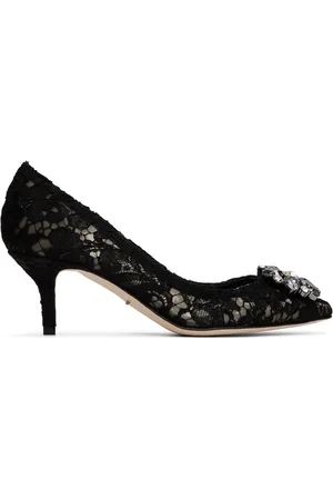 Dolce & Gabbana Chaussures à petit talon Bellucci noires - Rainbow Lace