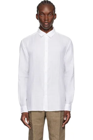Sunspel Chemise blanche en lin