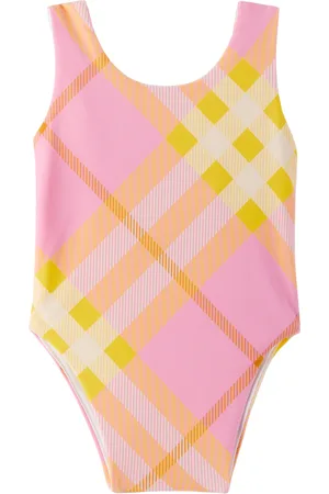 Burberry Bébé | Maillot de bain une pièce rose à carreaux