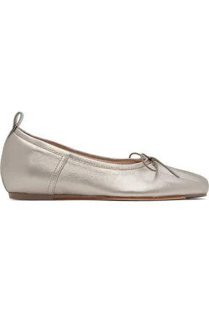 Simone Rocha Ballerines argentées à bout à plis