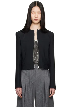 The Attico Blouson noir à glissière