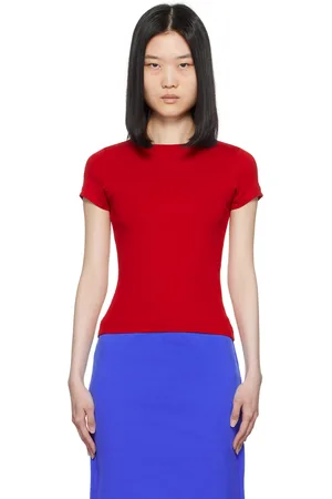 Flore Flore Micro t-shirt Car rouge