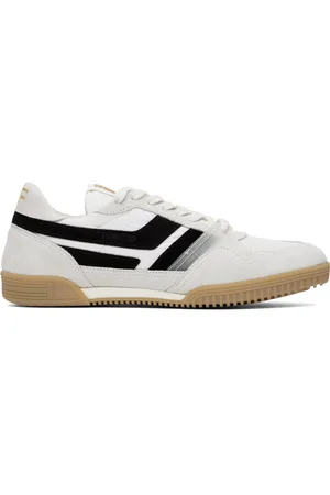 Tom Ford Baskets Jackson blanc et noir en suède