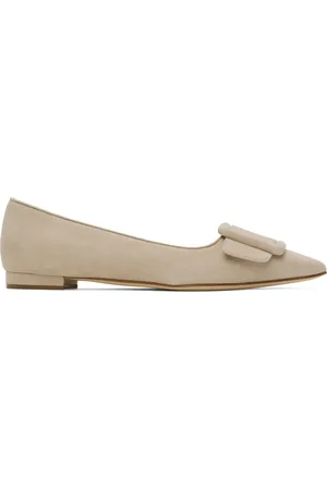 Manolo Blahnik Ballerines Maysale beiges