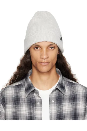 Tom Ford Bonnet gris en tricot de cachemire